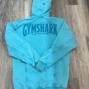 Gymshark WASHED OUT LOOK Blue Hoodie